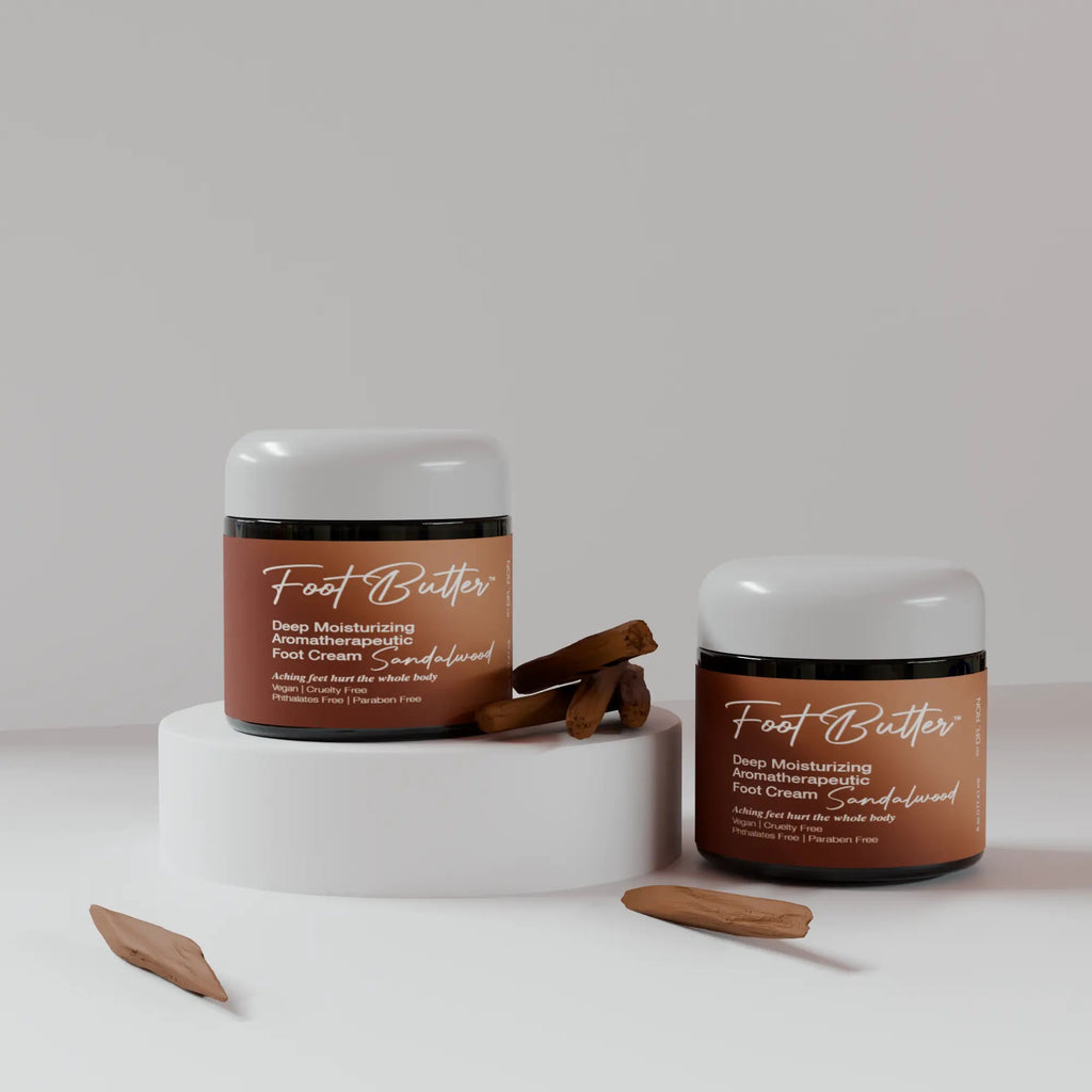 Sandalwood Foot Butter – Deep Moisturizing Foot Cream for Dry, Rough Skin