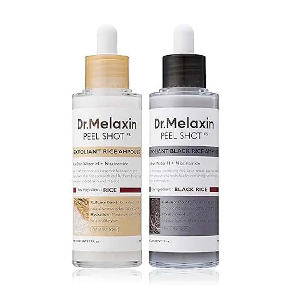 Dr. Melaxin Rice Exfoliating Essence White or Black Rice Peeling Ampoule Exfoliating  Serum Korean Skin Care