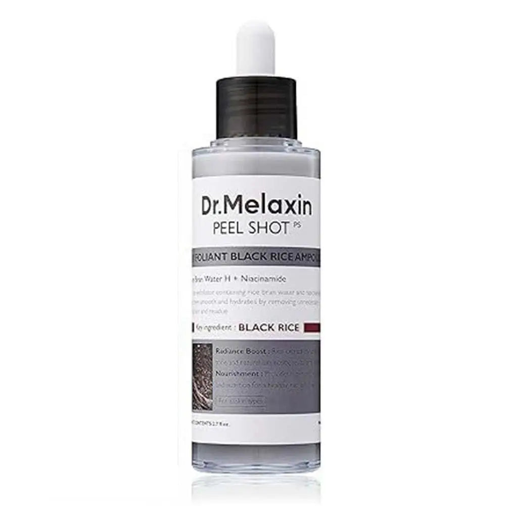 Dr. Melaxin Rice Exfoliating Essence White or Black Rice Peeling Ampoule Exfoliating  Serum Korean Skin Care