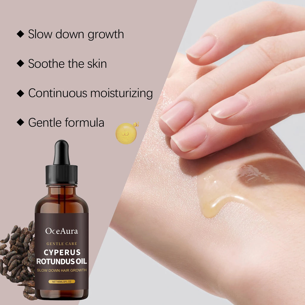 OceAura Cyperus Rotundus Oil - Slows Hair Growth