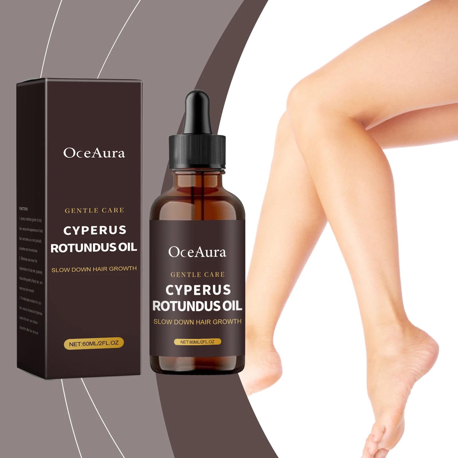 OceAura Cyperus Rotundus Oil - Slows Hair Growth