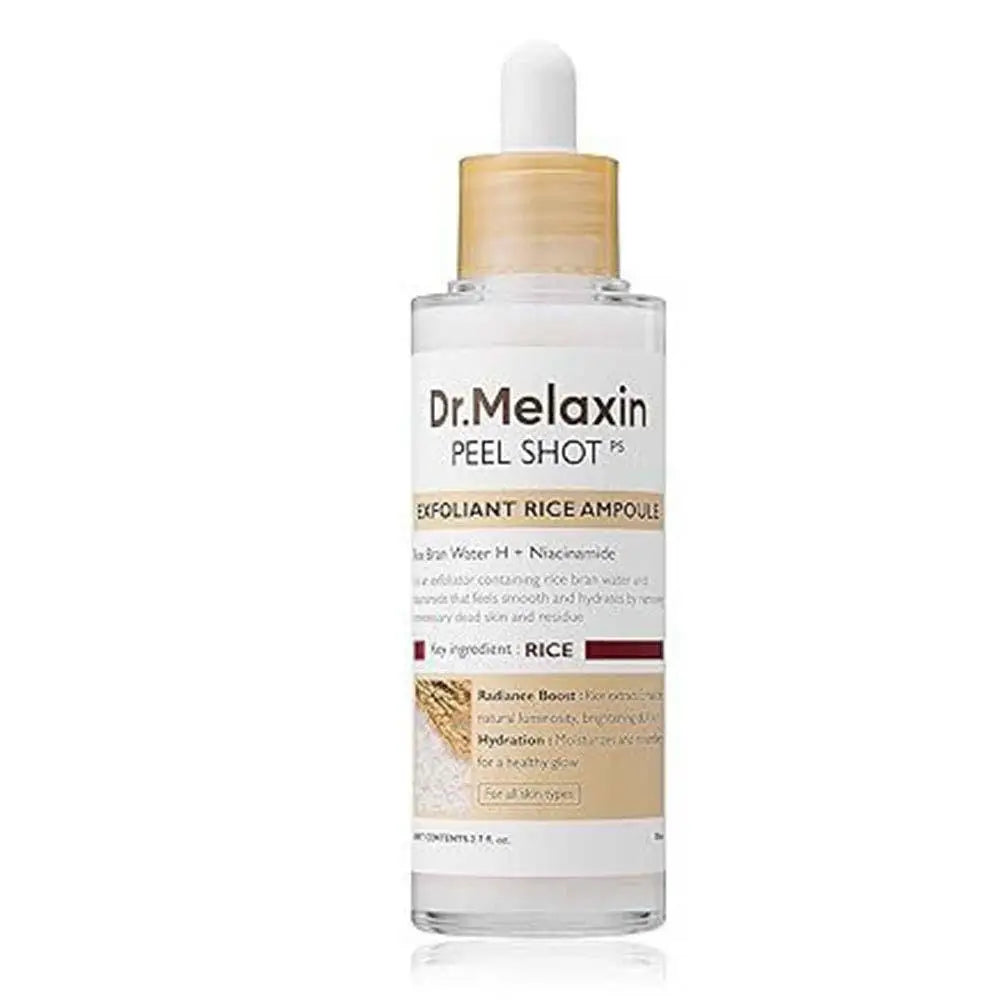 Dr. Melaxin Rice Exfoliating Essence White or Black Rice Peeling Ampoule Exfoliating  Serum Korean Skin Care